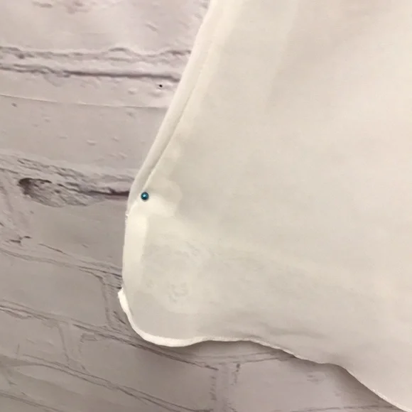 Vintage SLIP Dress Shear w Lace off White by Dentelle Size M - Picture 7 of 15